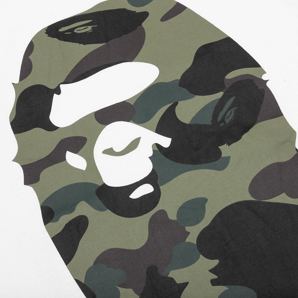 1st Camo By Bathing Ape Tee - White/Green - Image 3