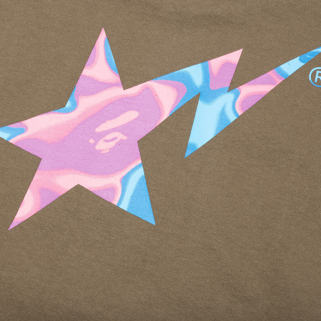 Liquid Camo Bape Sta Logo Tee - Brown - Image 4