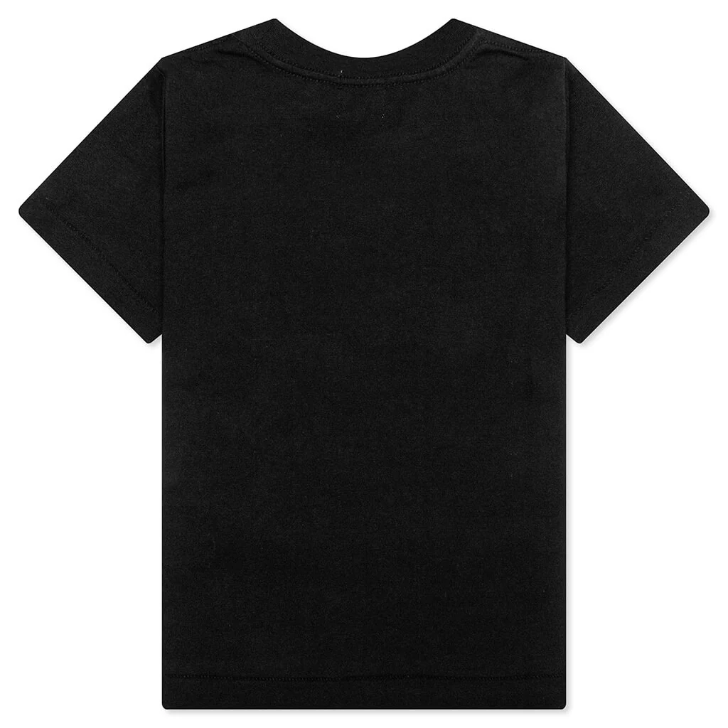 Kid's Color Camo Shark Tee - Black/Red - Image 2