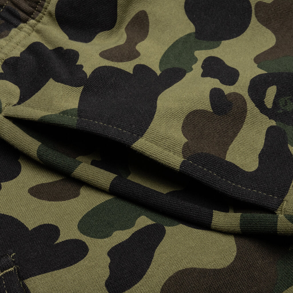 1st Camo 6 Pocket Sweat Shorts - Green - Image 3