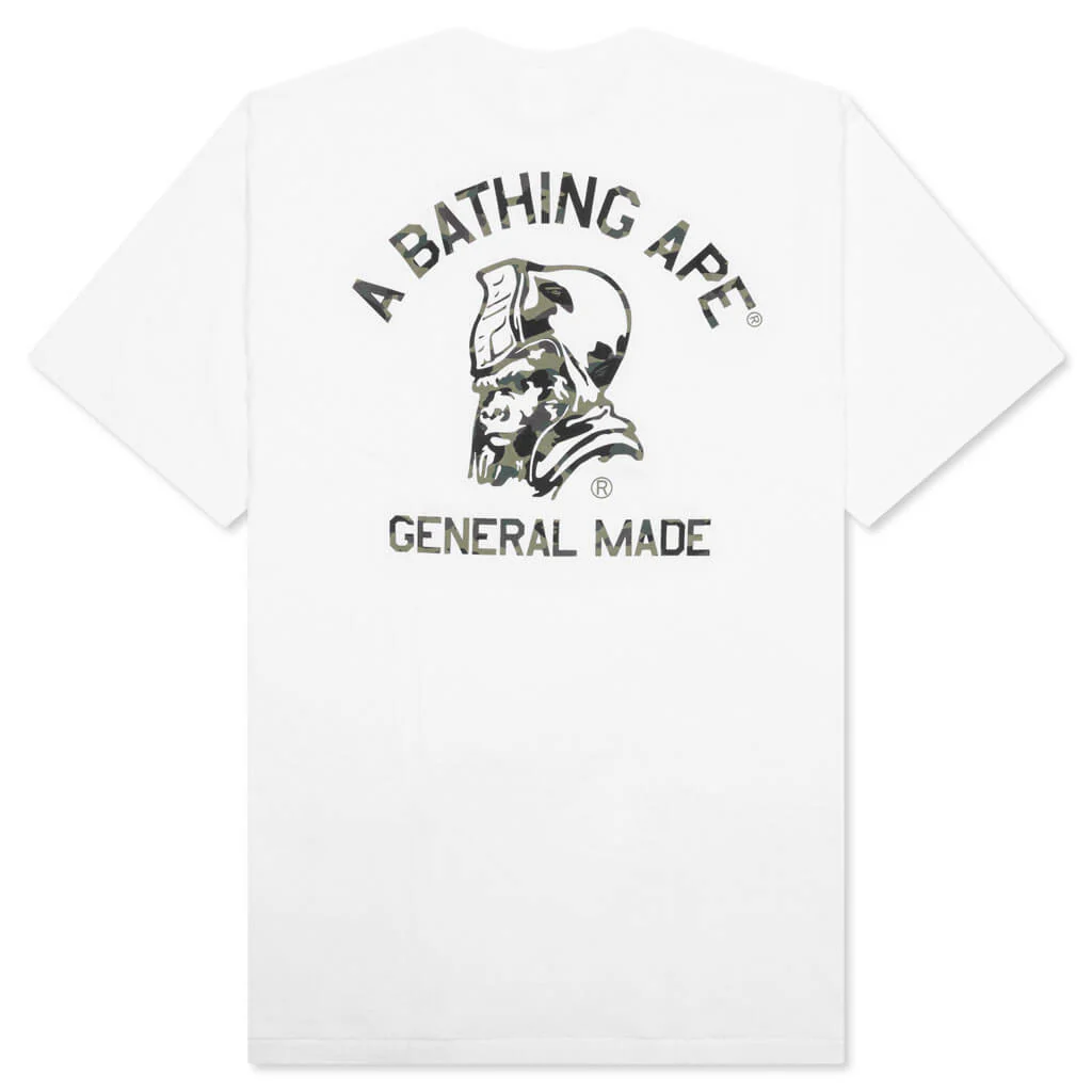 1st Camo General Made Tee - White/Green - Image 2