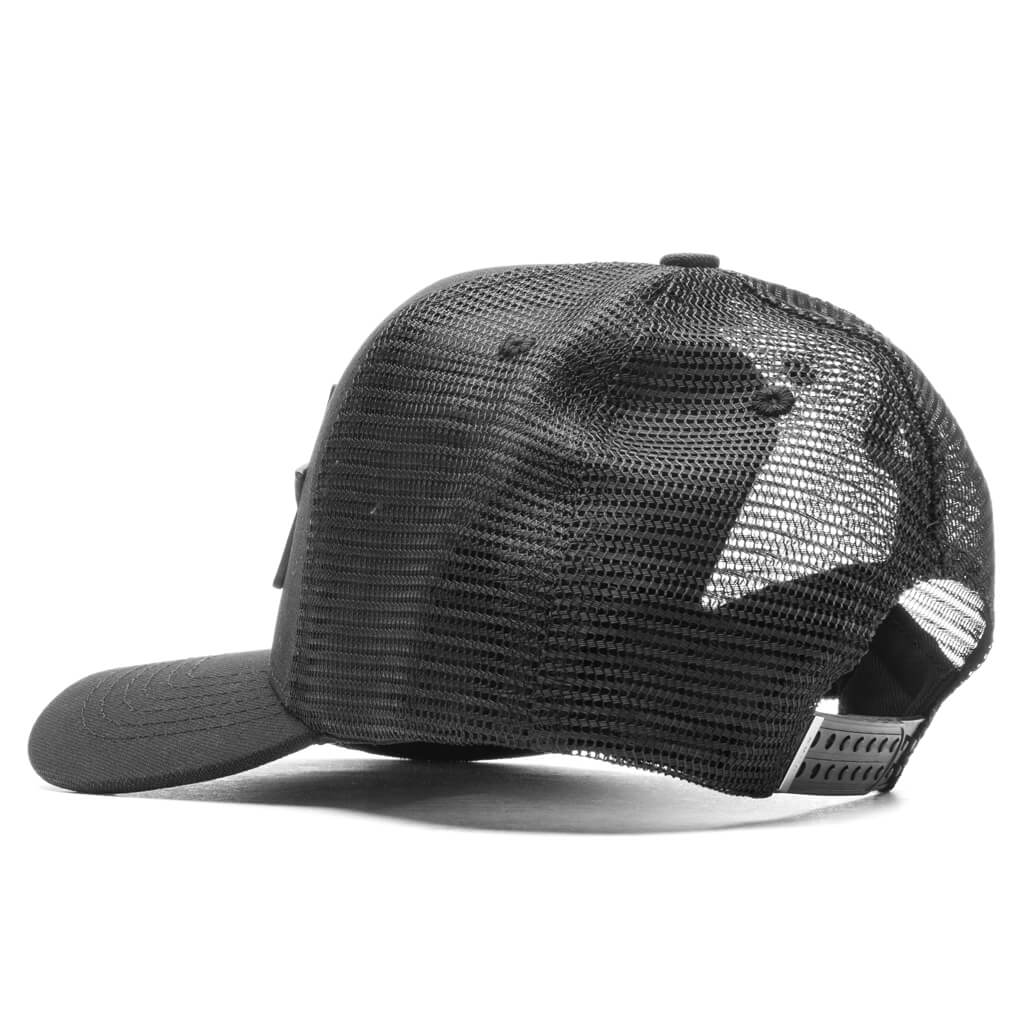 3 Star Trucker Hat - Black - Image 4
