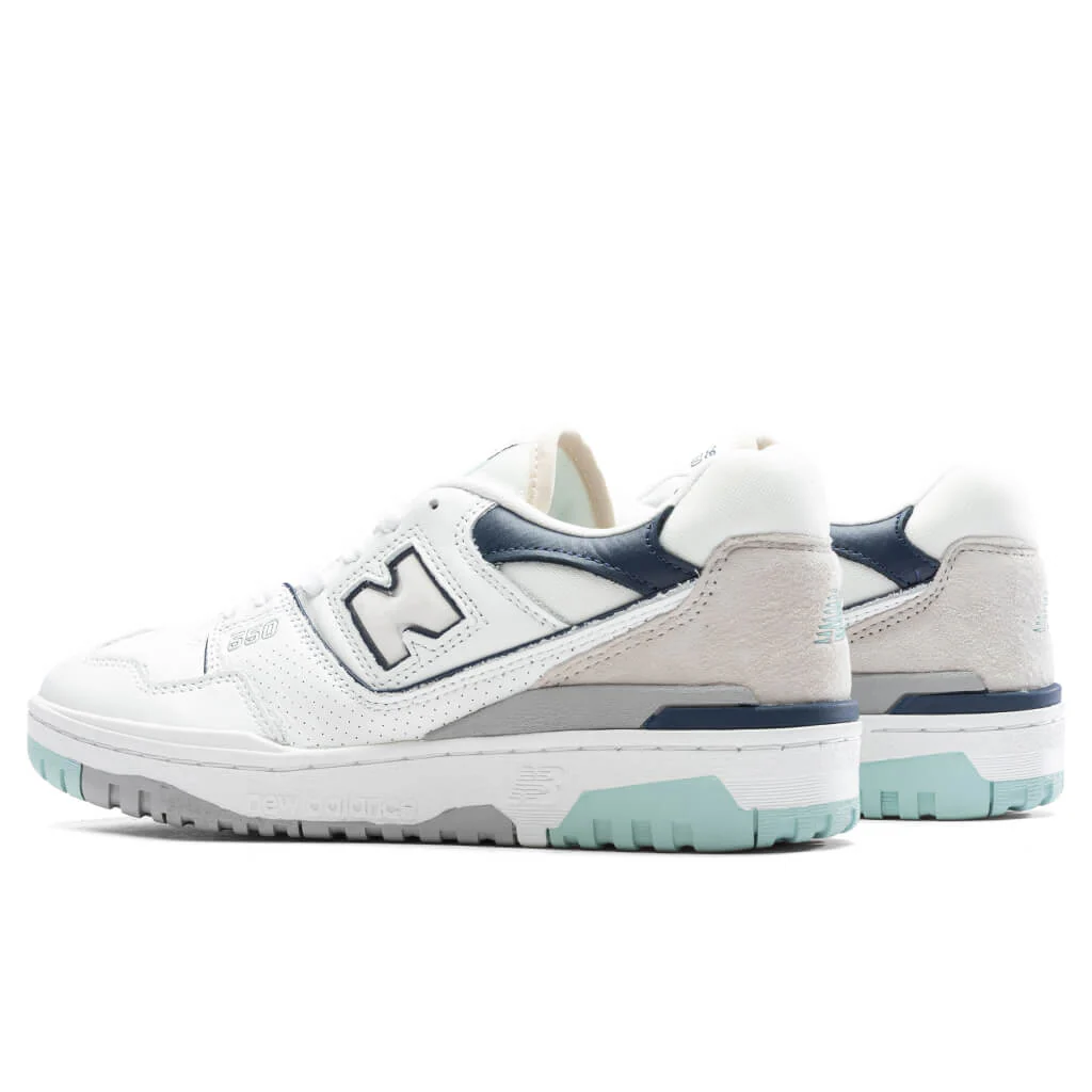550 - White/Mint Navy - Image 3