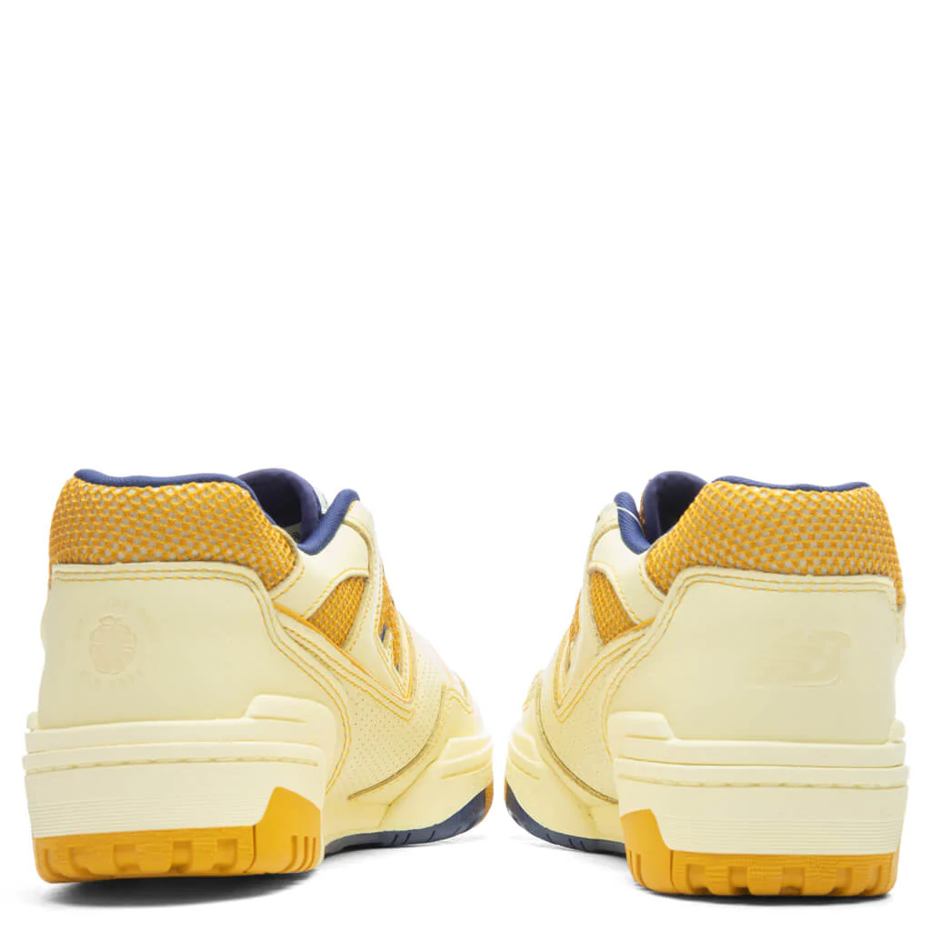 New Balance x Aime Leon Dore P550 Basketball Oxfords - White/Yellow - Image 4