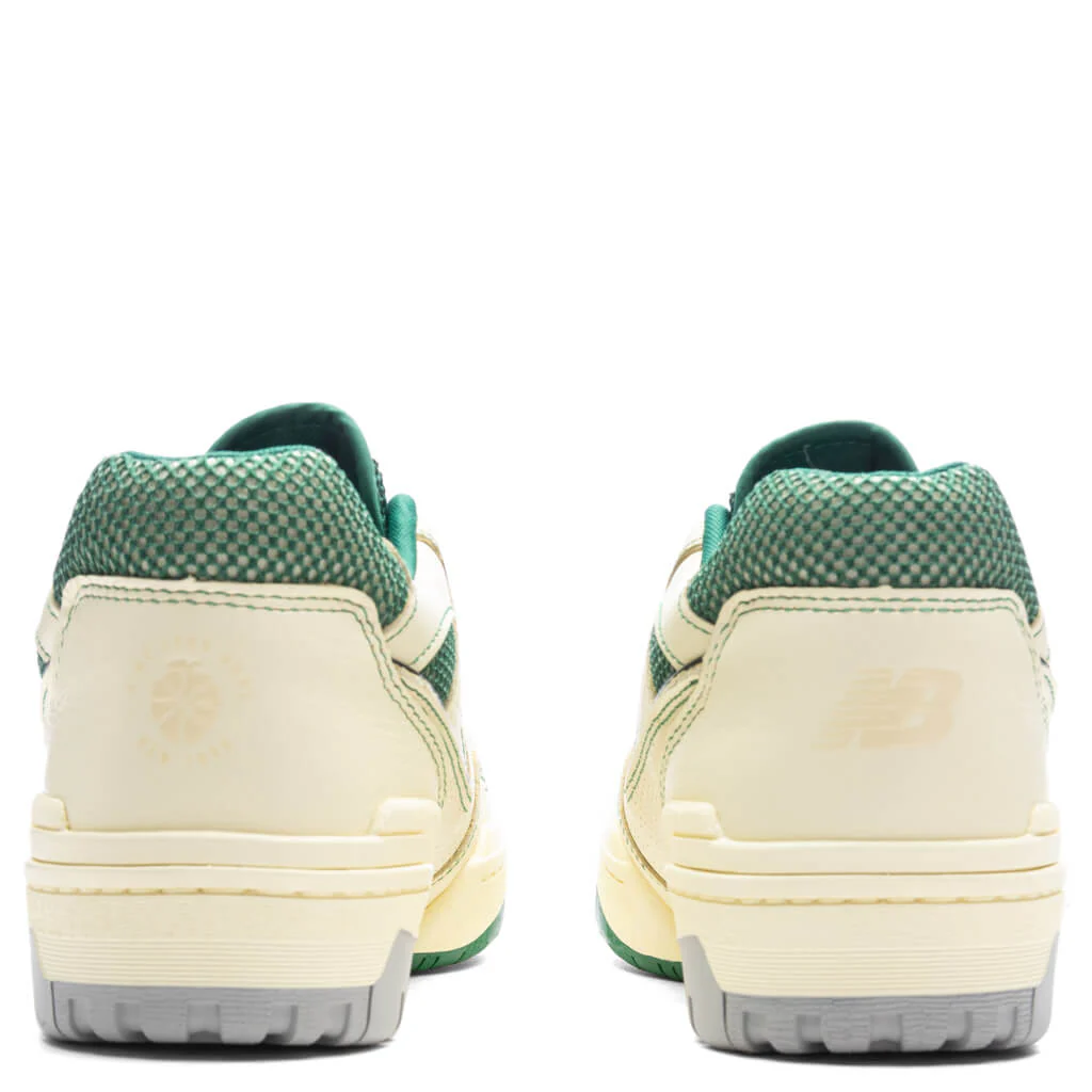 New Balance x Aime Leon Dore P550 Basketball Oxfords - White/Green - Image 4