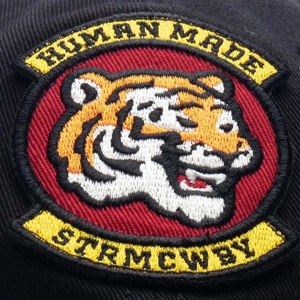 6 Panel Cap #4 - Black - Image 2