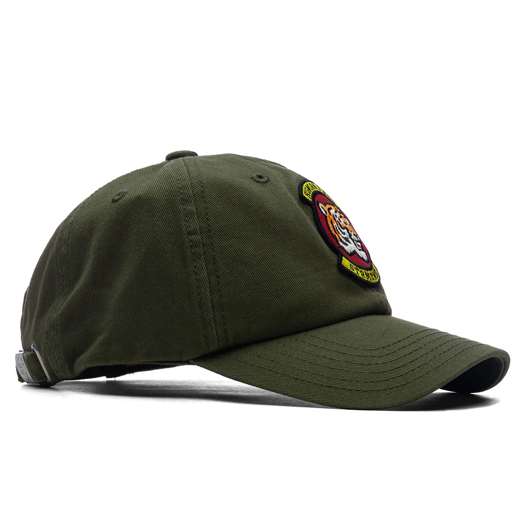 6 Panel Cap #4 - Olive Drab - Image 3
