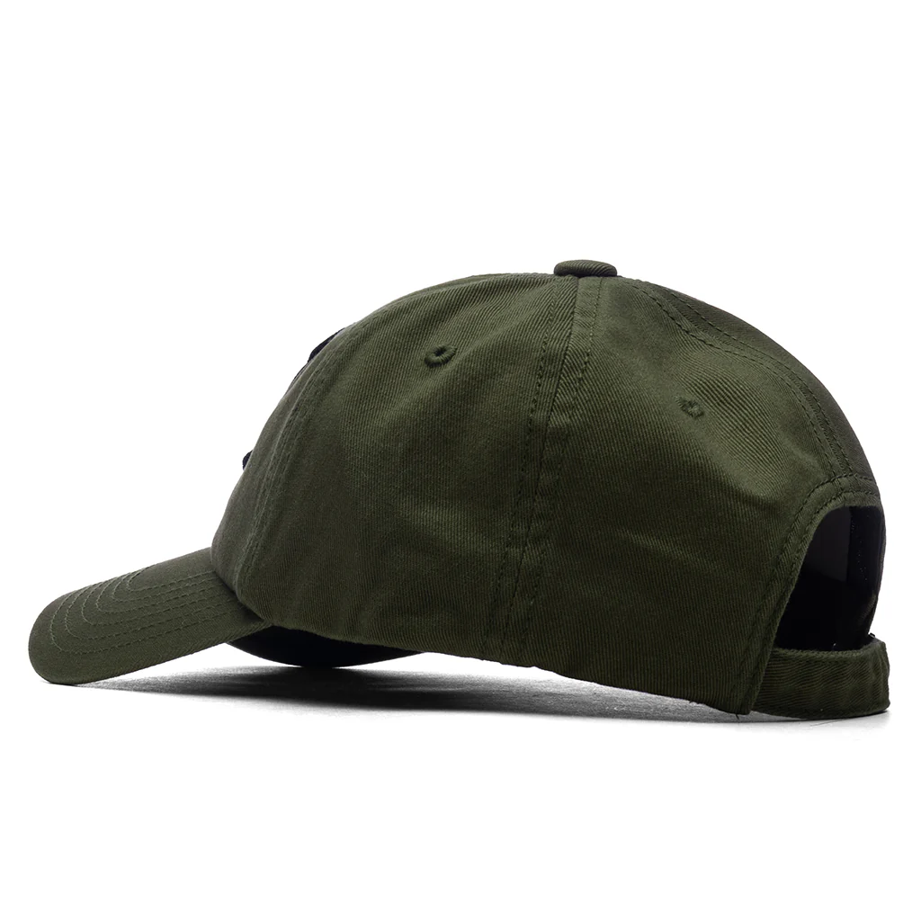 6 Panel Cap #4 - Olive Drab - Image 4