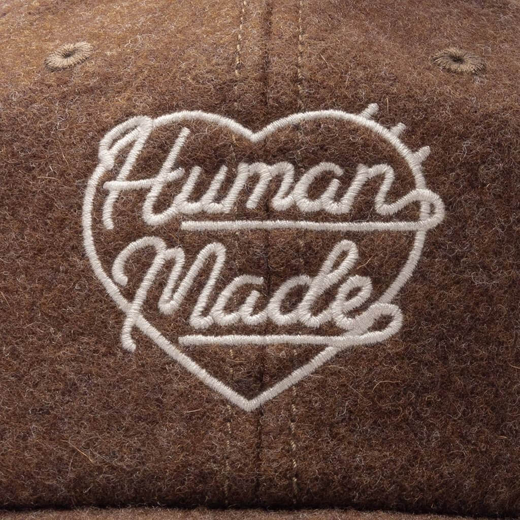 6 Panel Wool Cap - Brown - Image 2