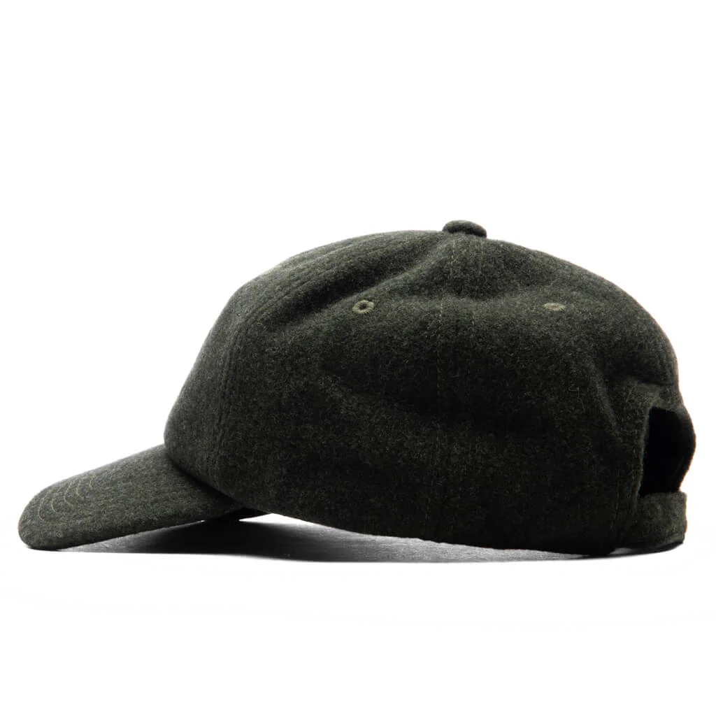 6 Panel Wool Cap - Green - Image 4