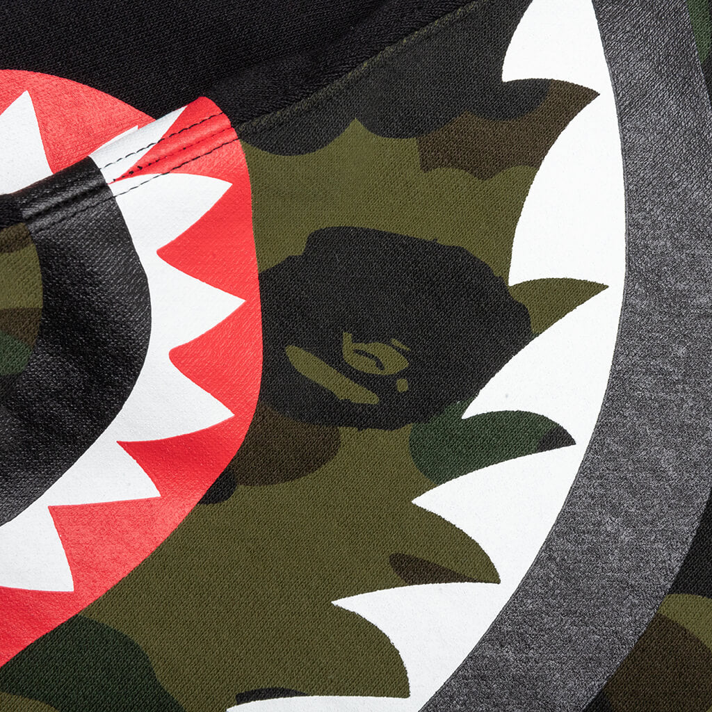 1st Camo Back Shark Sweat Shorts - Green - Image 5