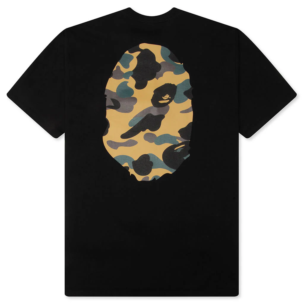 1st Camo Big Ape Head Tee - Black/Yellow - Image 2