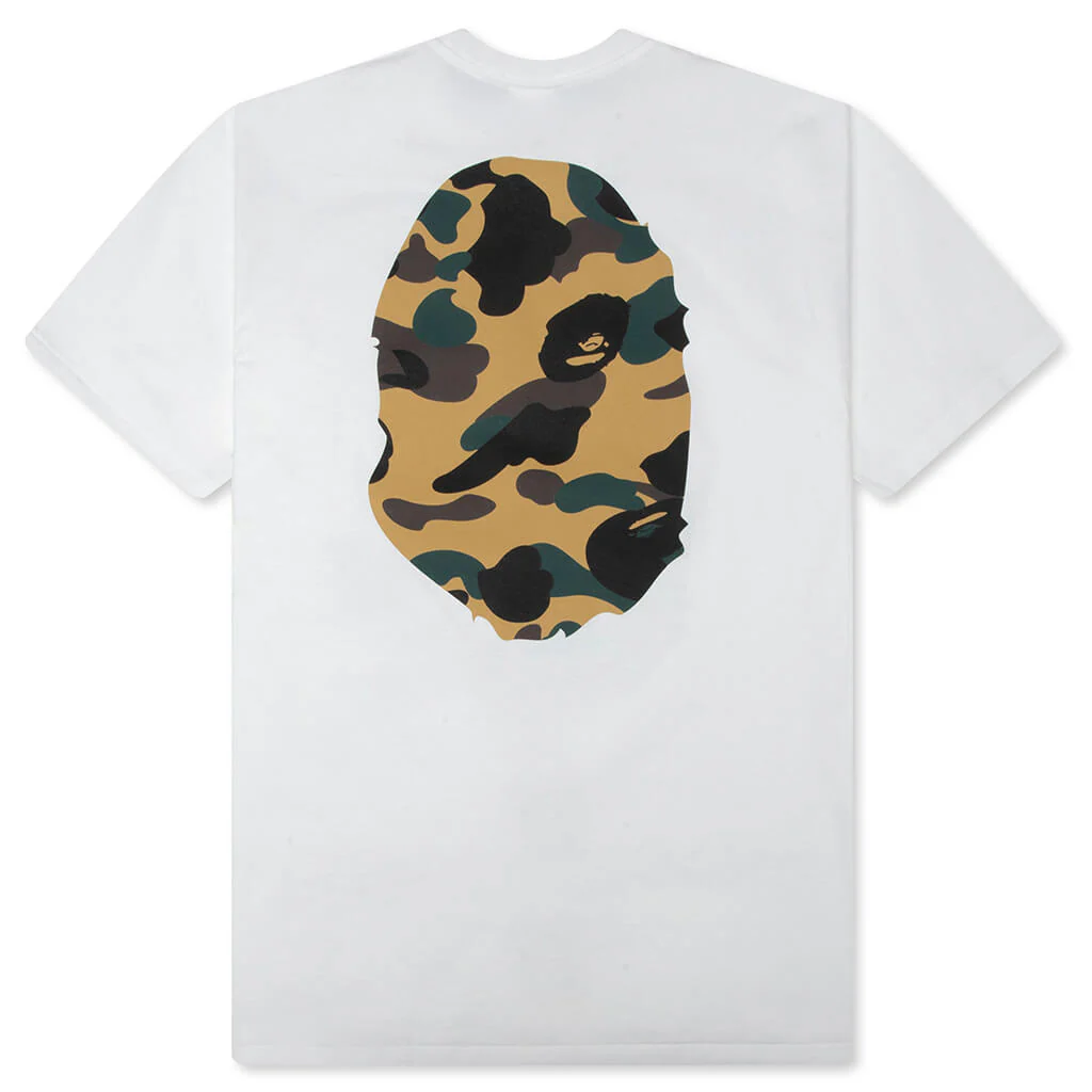 1st Camo Big Ape Head Tee - White/Yellow - Image 2