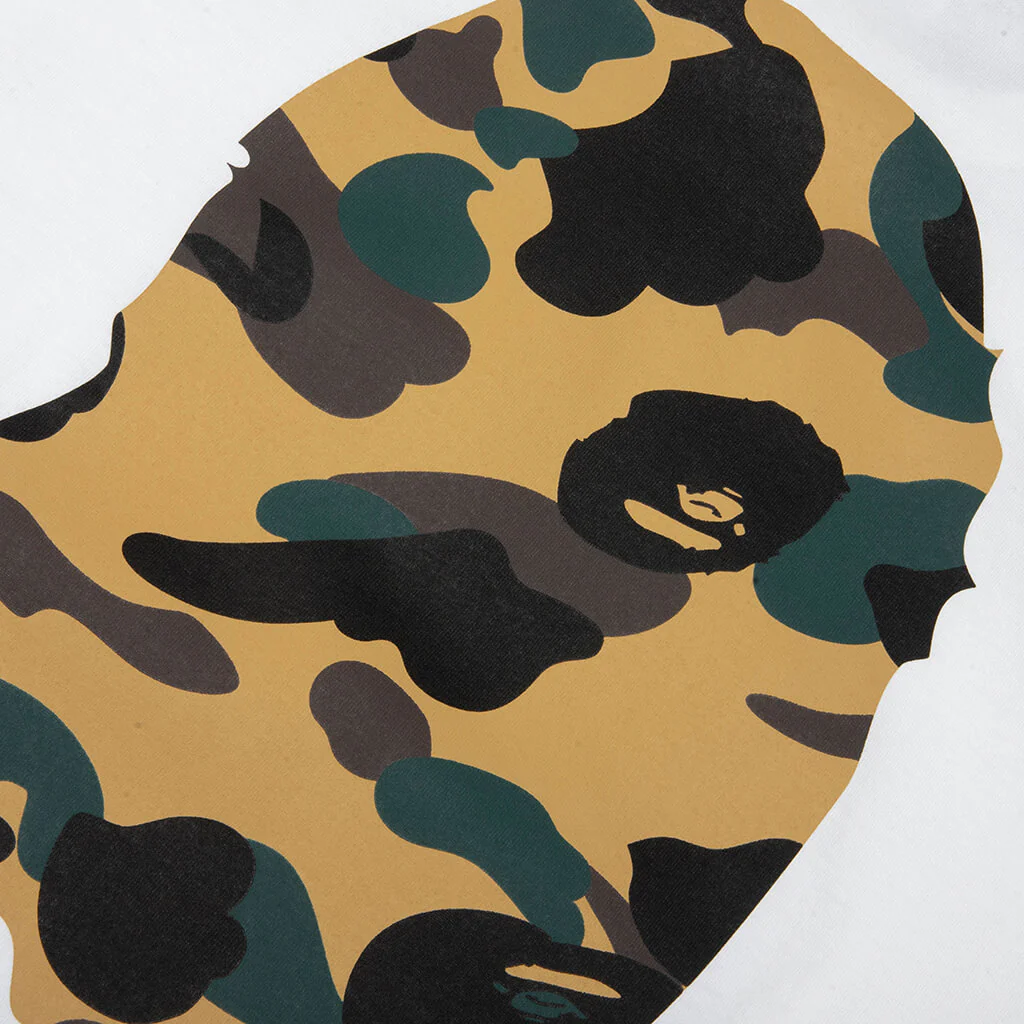 1st Camo Big Ape Head Tee - White/Yellow - Image 5