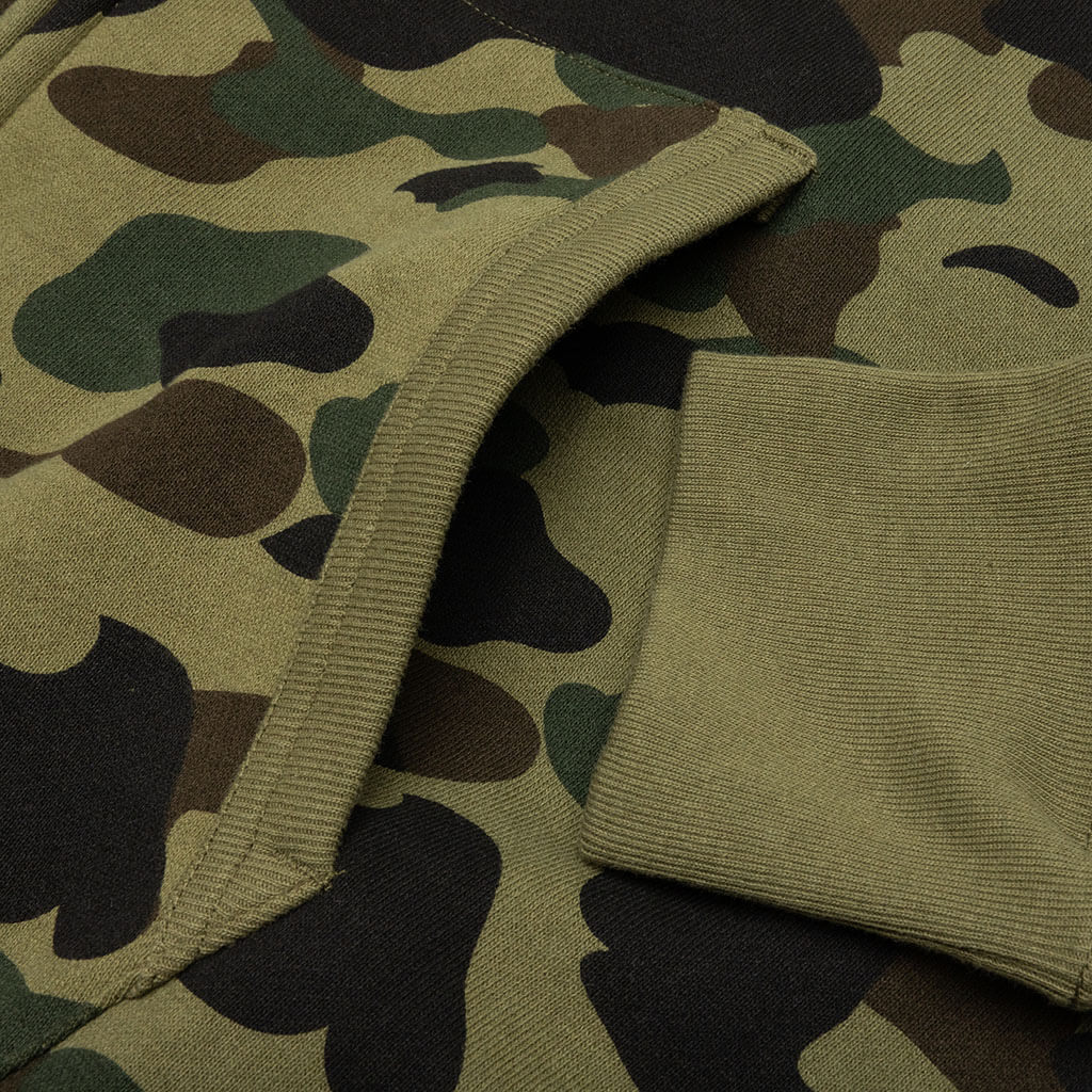 1st Camo Full Zip Hoodie - Green - Image 5