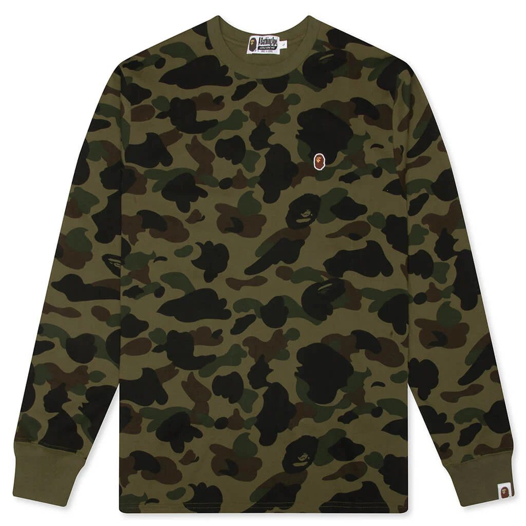 1st Camo One Point L/S Tee - Green