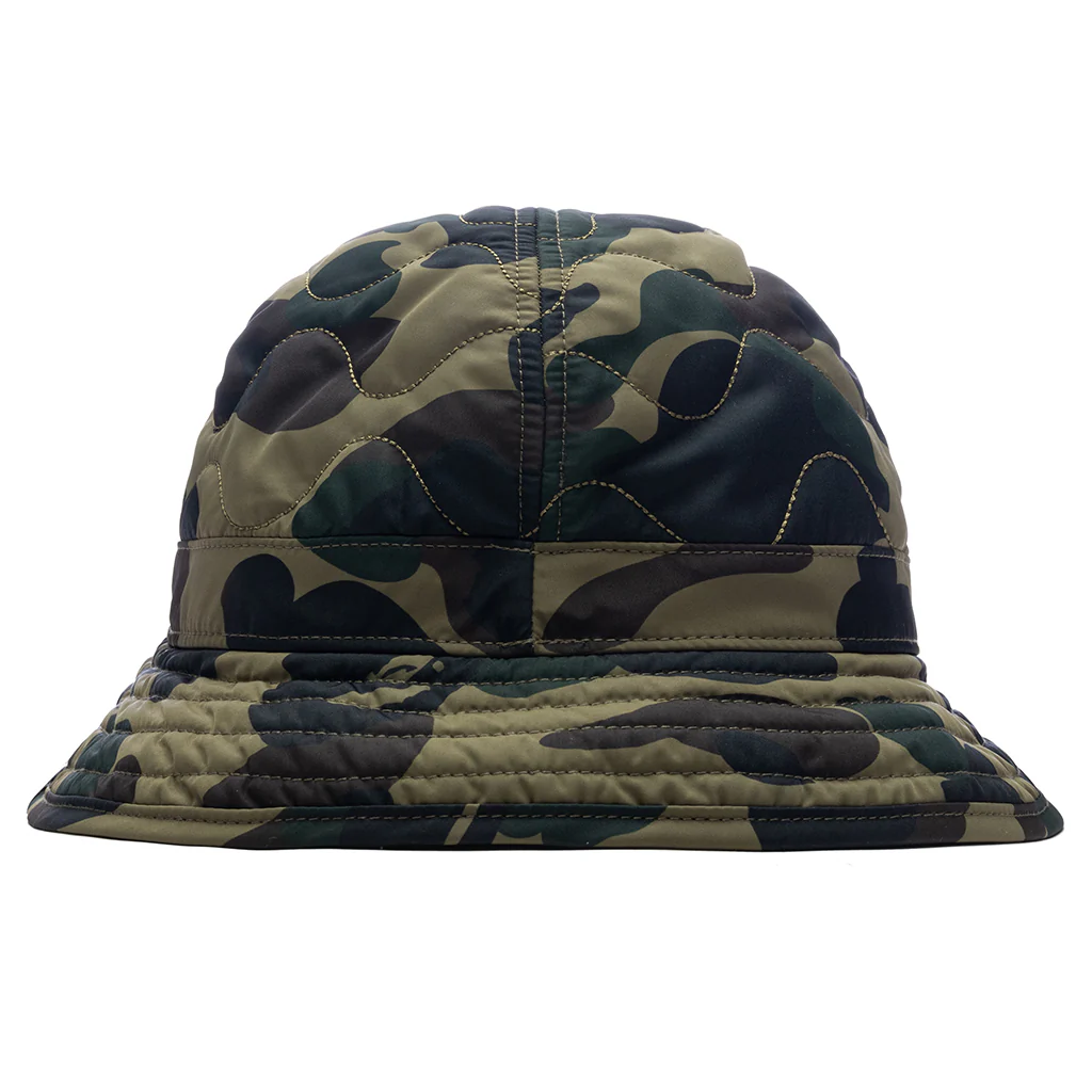1st Camo Quilted Hat - Green - Image 2