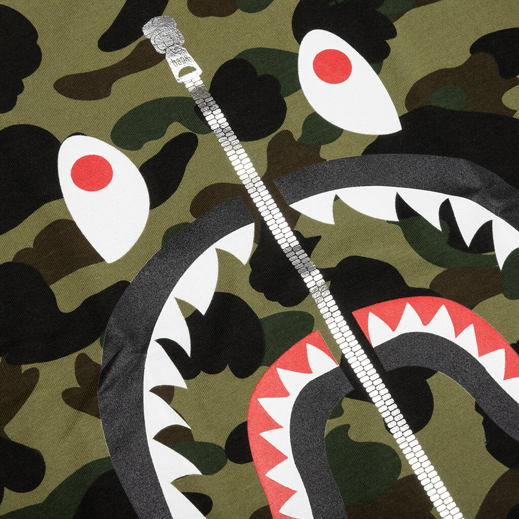 1st Camo Shark Tee - Green - Image 3