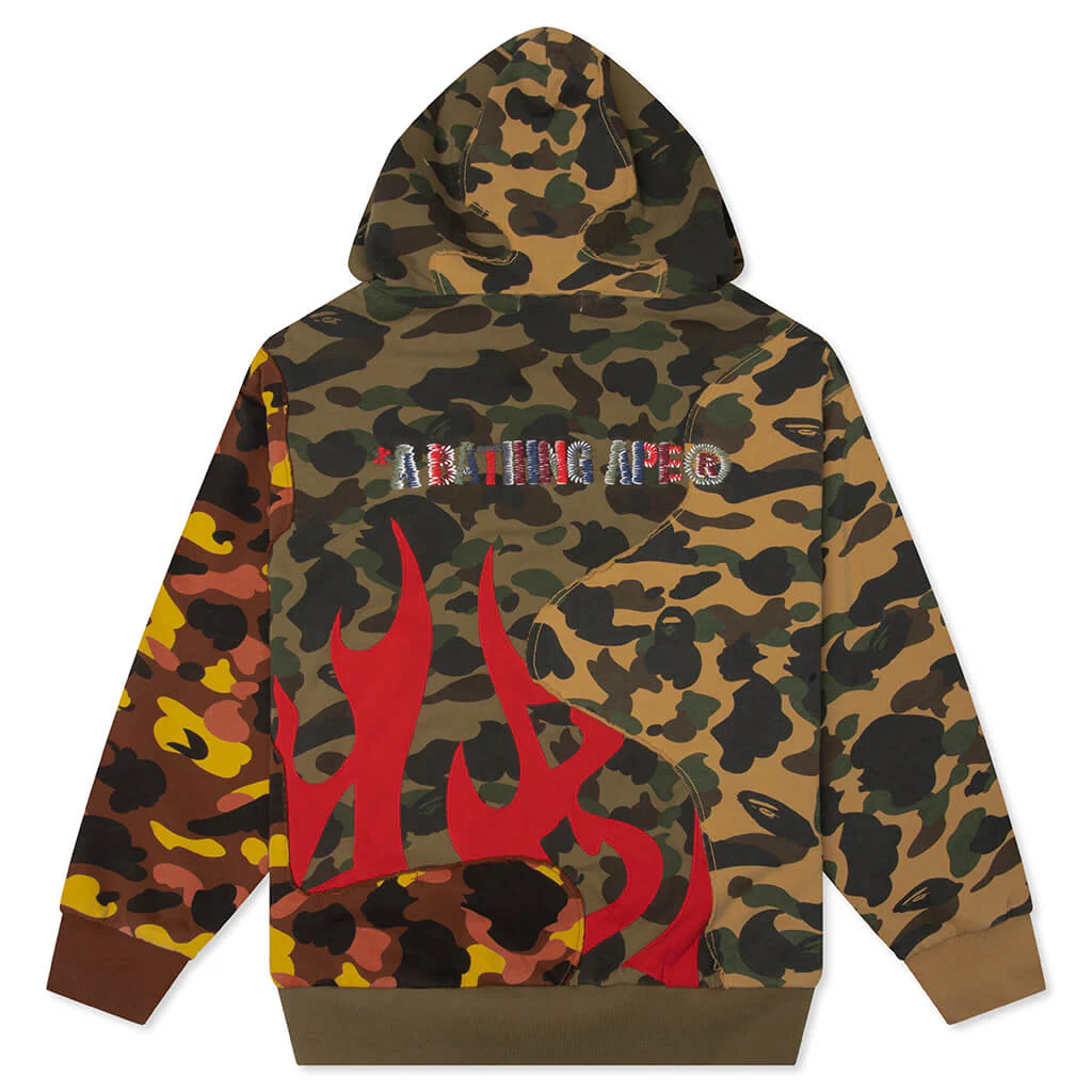 1st Camo Upcycled Relaxed Fit Full Zip Hoodie - Multi - Image 2
