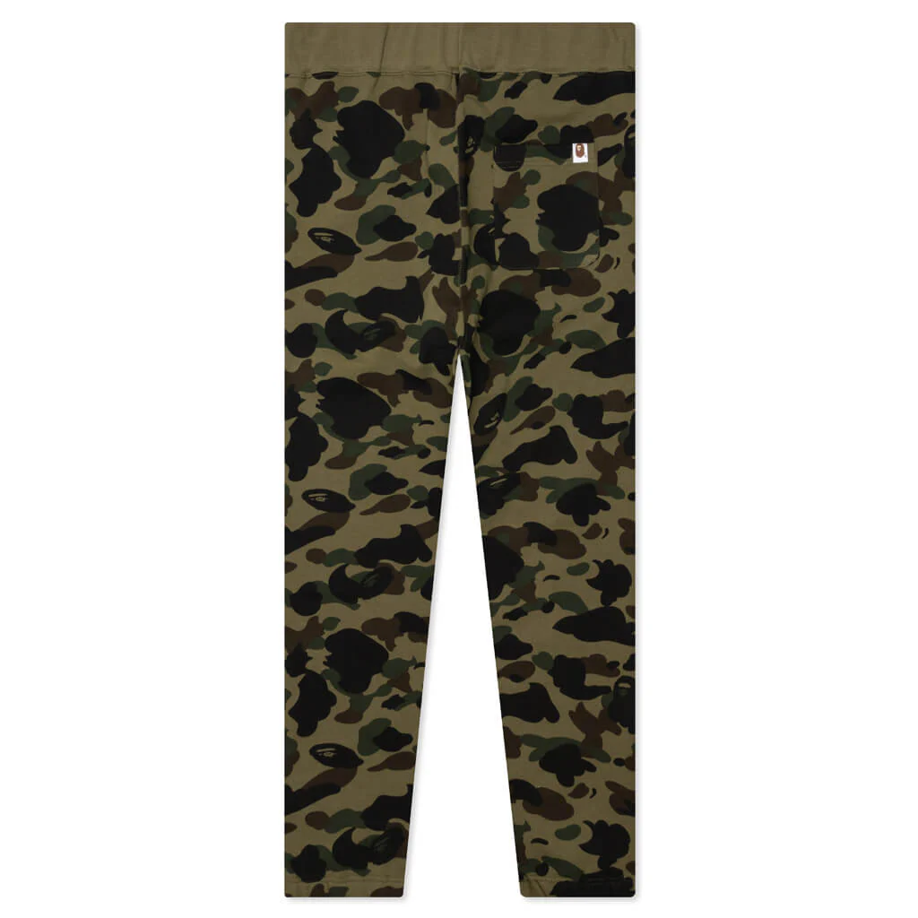 1st Camo Wide Fit Sweat Pants - Green - Image 2
