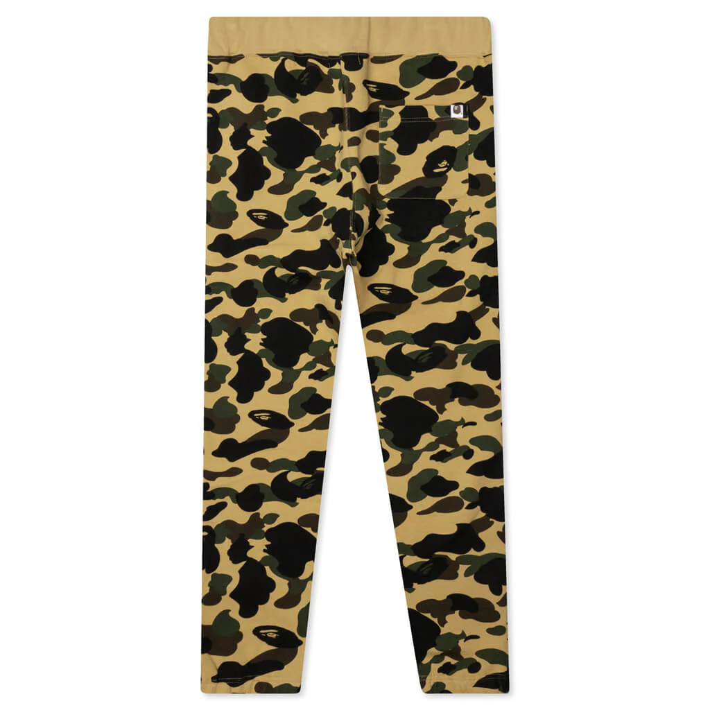 1st Camo Wide Fit Sweat Pants - Yellow - Image 2