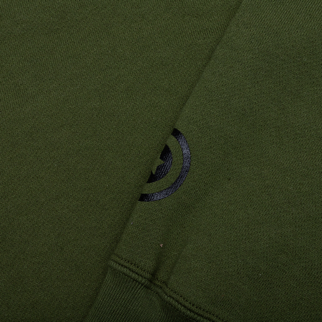 1st Shark Full Zip Hoodie - Olive Drab - Image 5