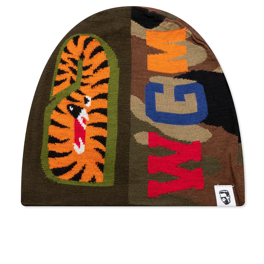 1st Shark Knit Cap - Olive Drab - Image 3