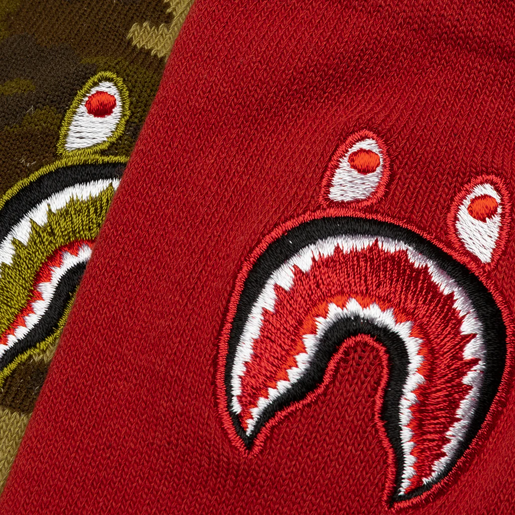 1st Shark Socks - Red - Image 2