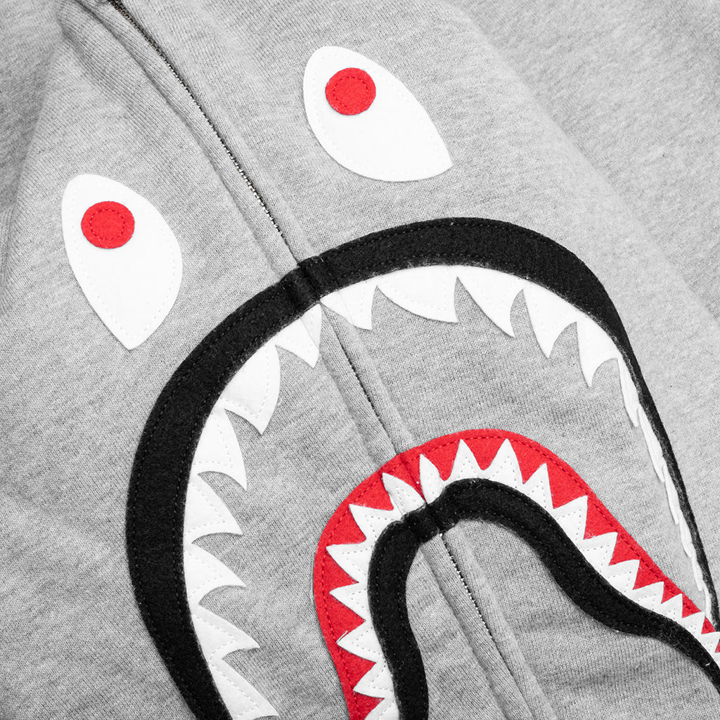 2nd Shark Full Zip Hoodie - Gray - Image 3