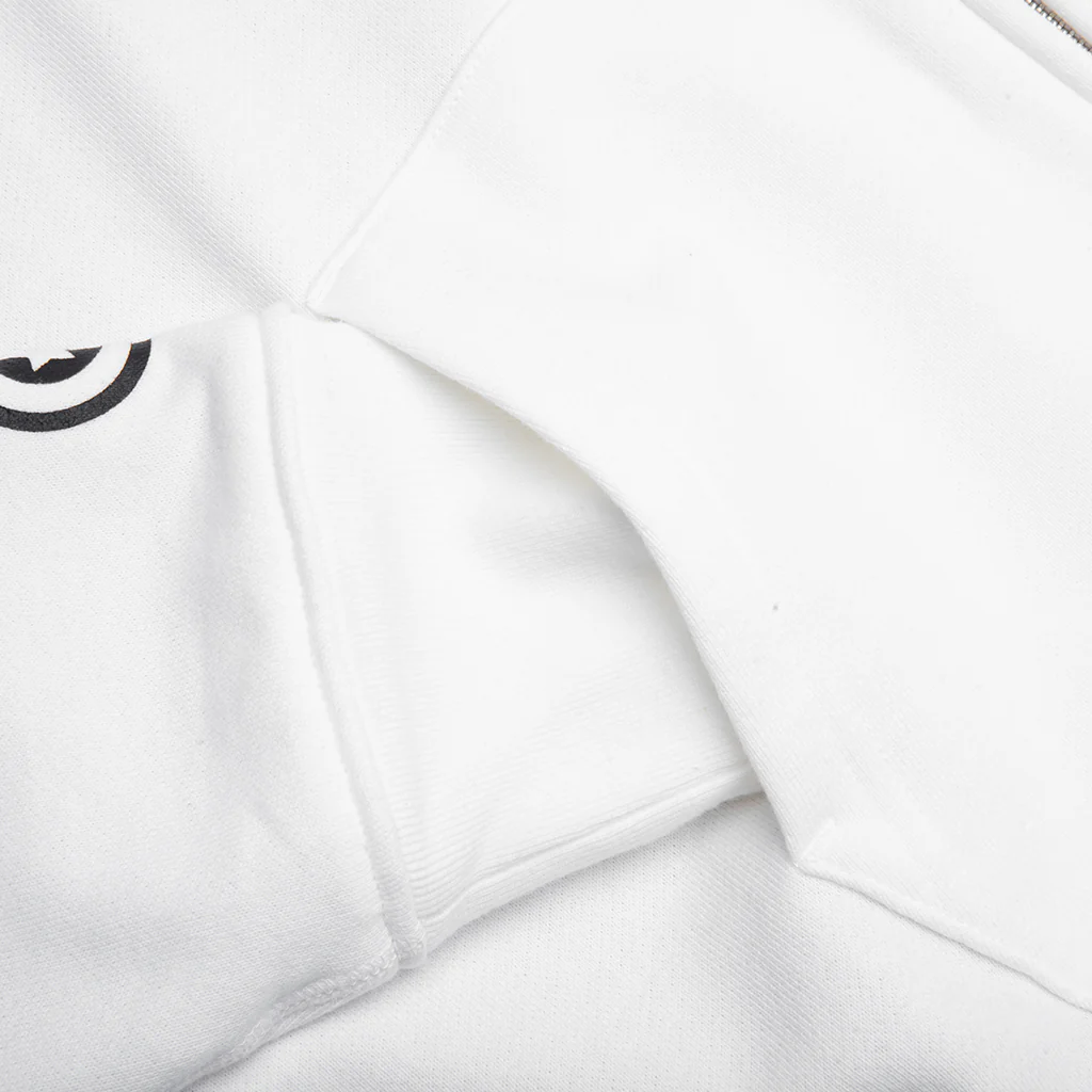 2nd Shark Full Zip Hoodie - White - Image 5