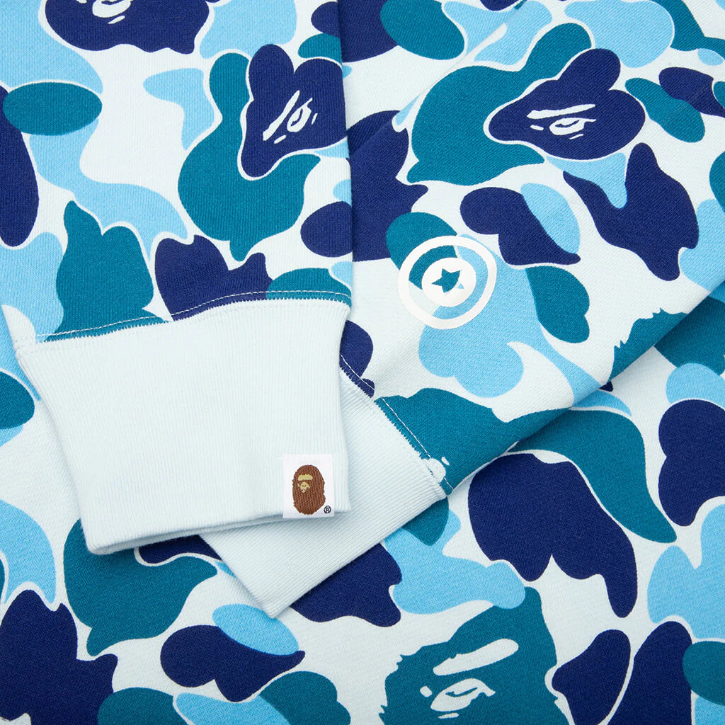 ABC Camo 2nd Shark Full Zip Hoodie - Blue - Image 4