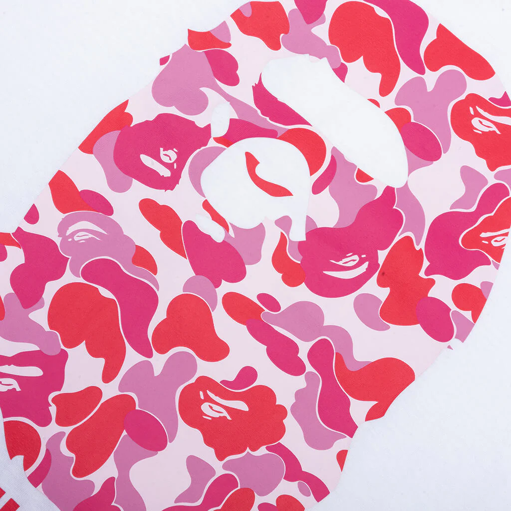 ABC Camo By Bathing Ape Tee - White/Pink - Image 3