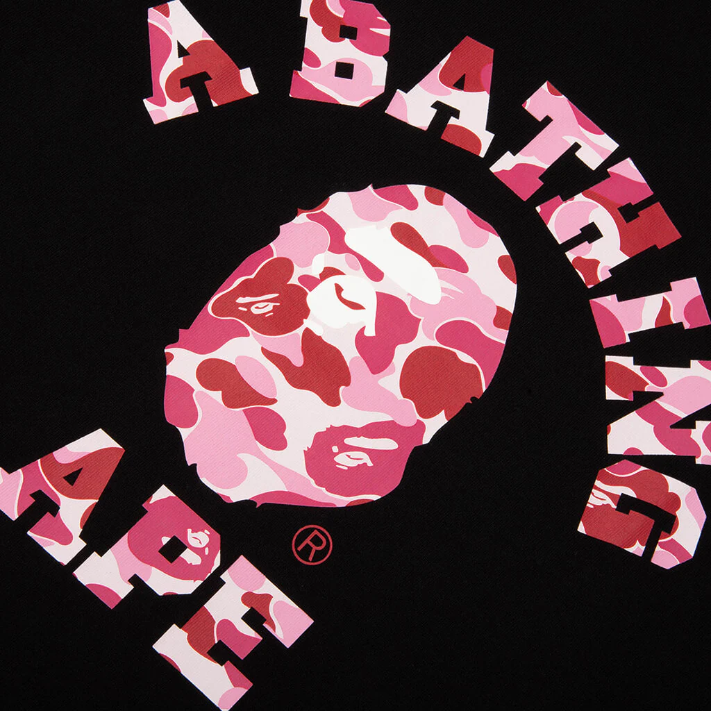 ABC Camo College Tee - Black/Pink - Image 3