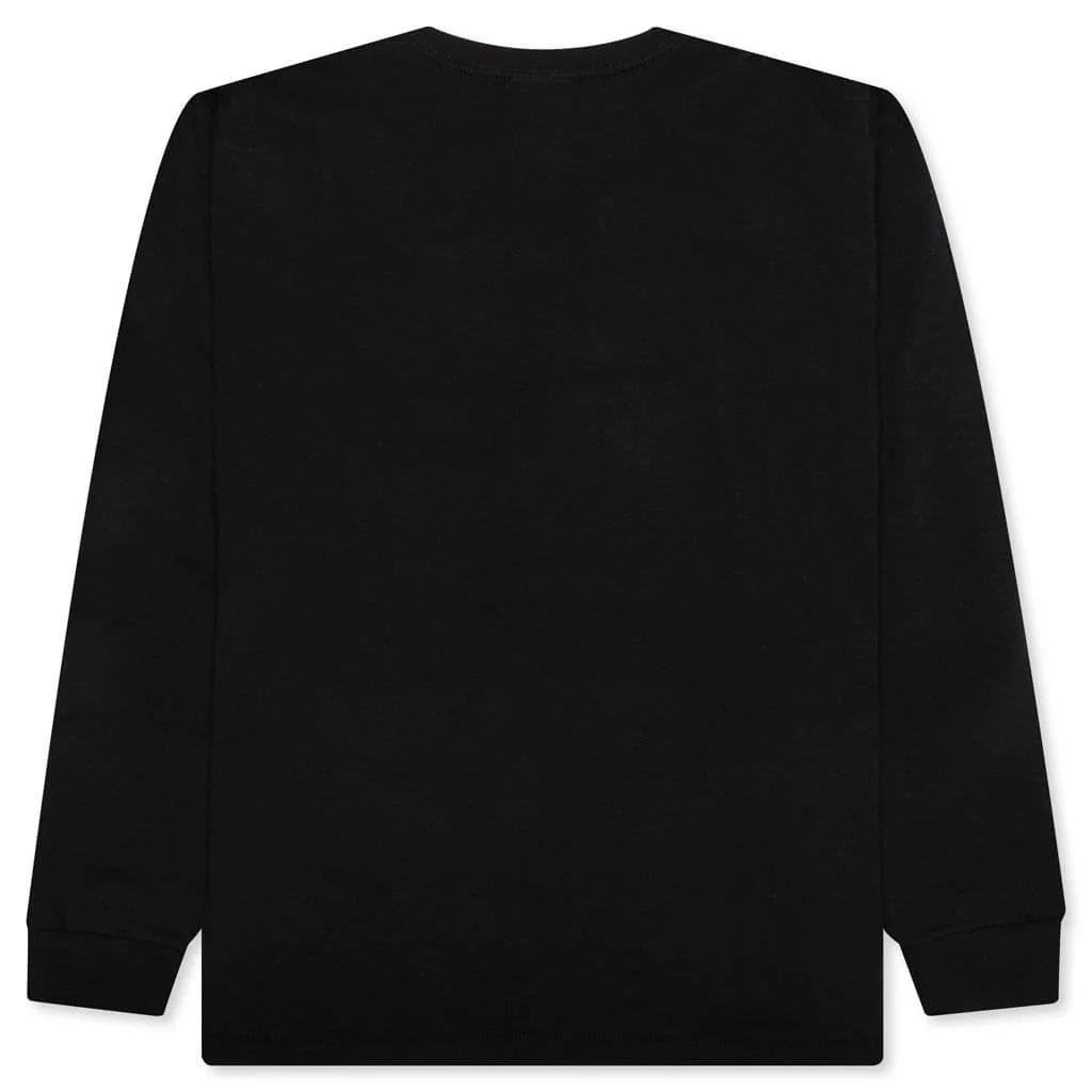 Abc Camo Japanese Letters L/S Tee - Black/Blue - Image 2
