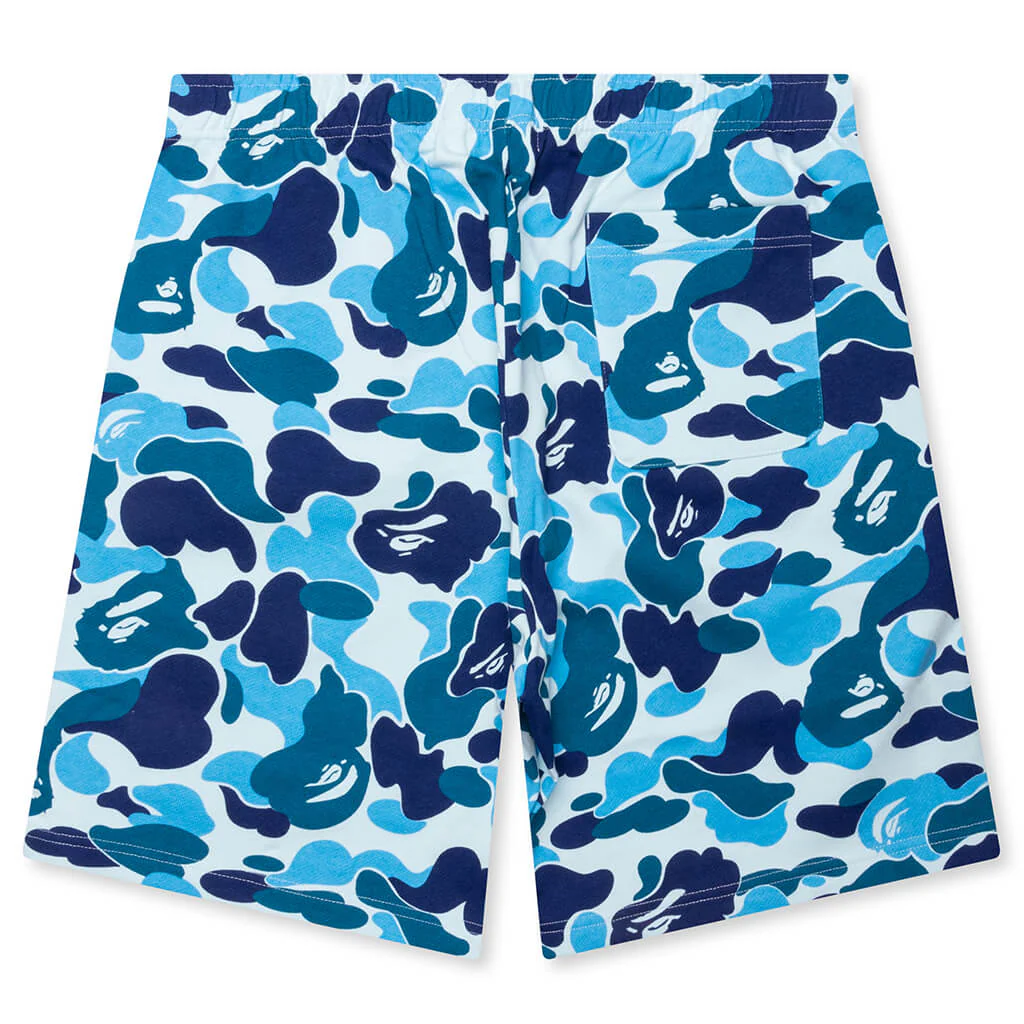 ABC Camo Shark Sweat Shorts - Blue - Image 2