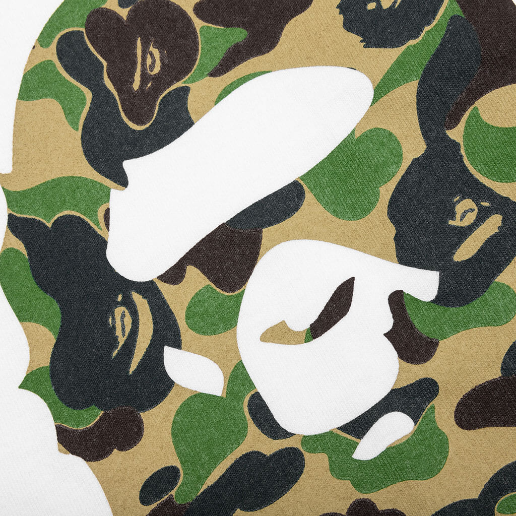 Kids Abc Camo Side Big Ape Head Tee - White - Image 3