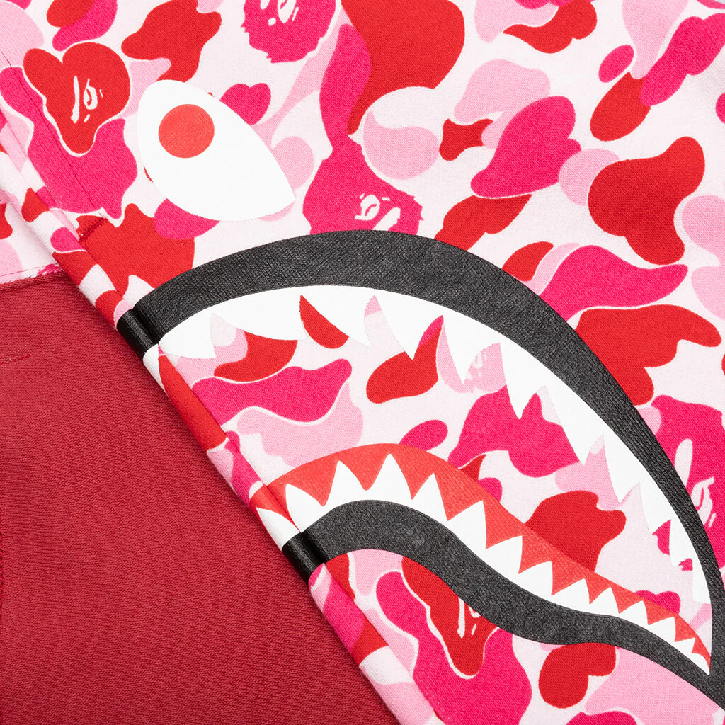 Abc Camo Side Shark Sweat Shorts - Pink - Image 5