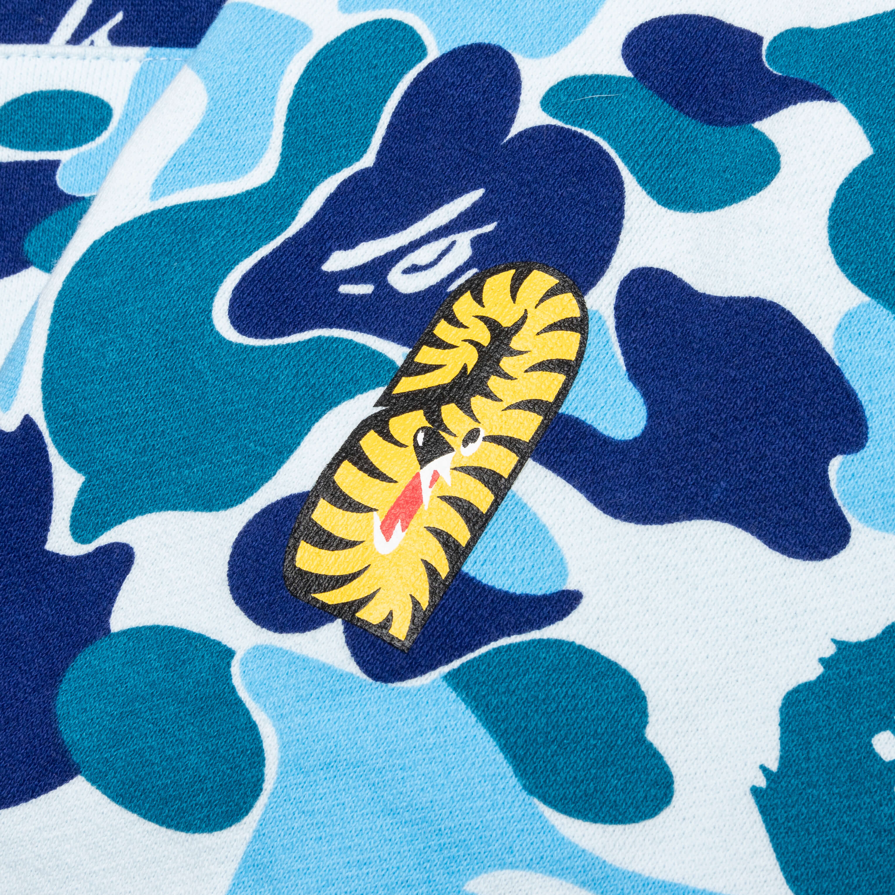 Abc Camo Tiger Full Zip Hoodie - Blue - Image 5