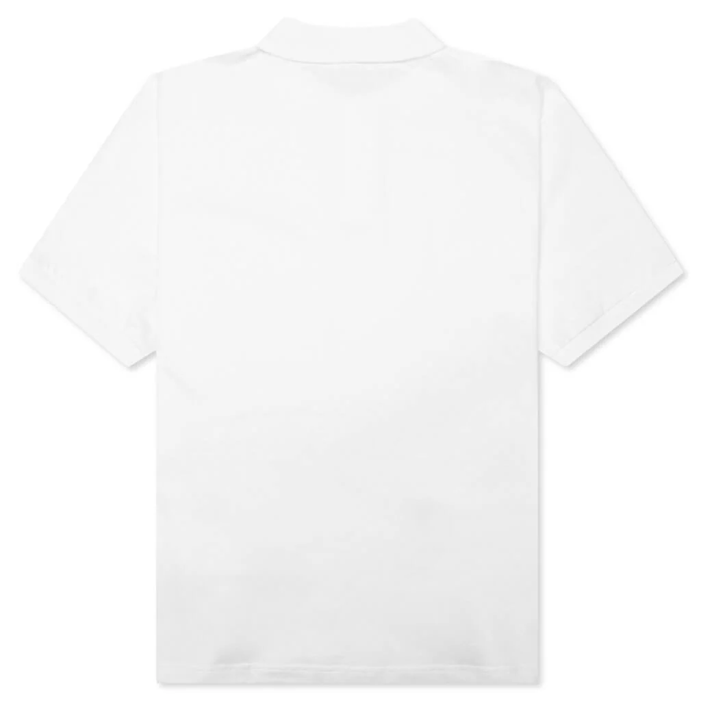 Ape Head One Point Relaxed Fit Polo - White - Image 2