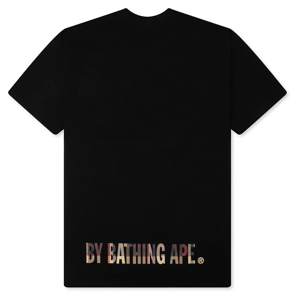 BAPE Check Ape Face Tee - Black/Red - Image 2
