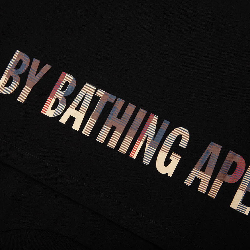 BAPE Check Ape Face Tee - Black/Red - Image 4