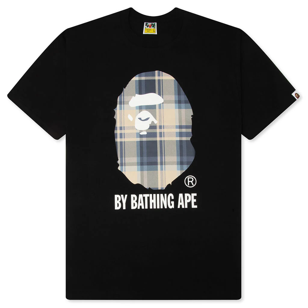 BAPE Check By Bathing Ape Tee - Black/Blue
