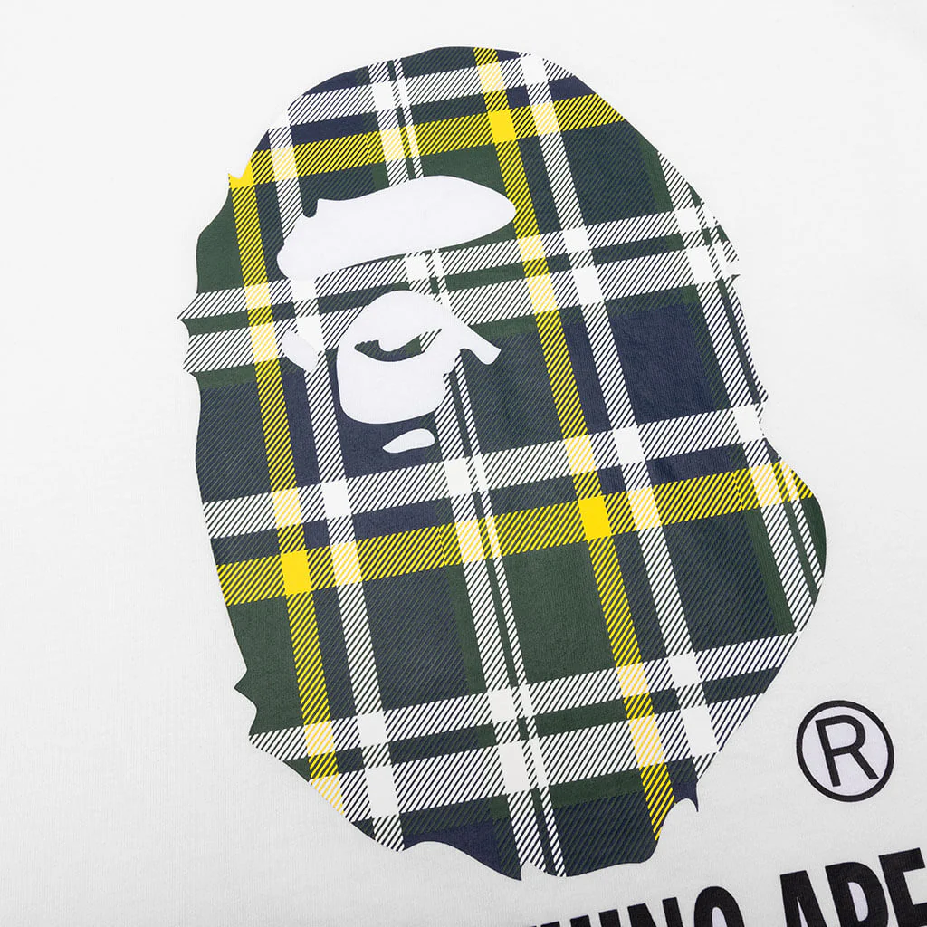 Bape Check By Bathing Ape Tee  - White - Image 3
