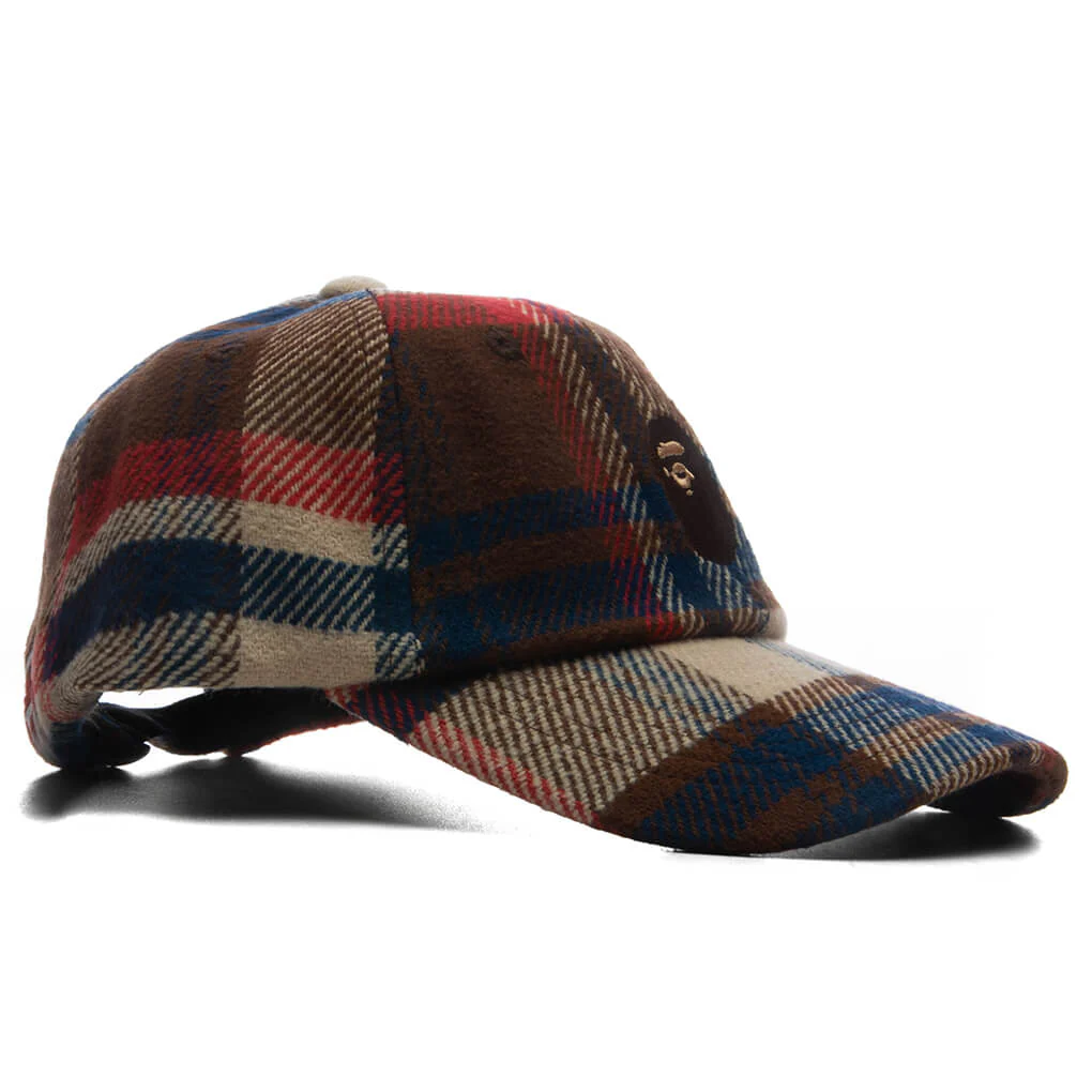 BAPE Check Panel Cap - Navy Check Panel Cap - Red - Image 3