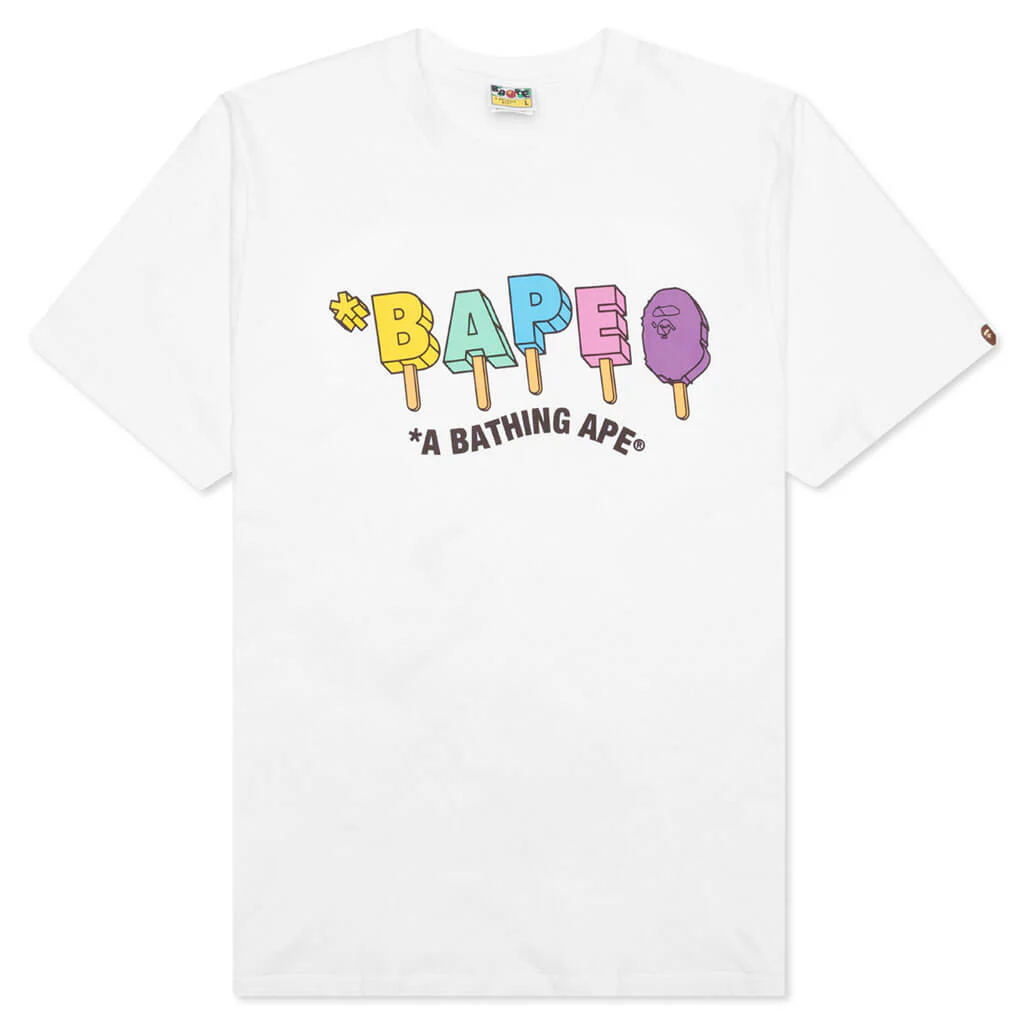 Bape Popsicle Tee - White