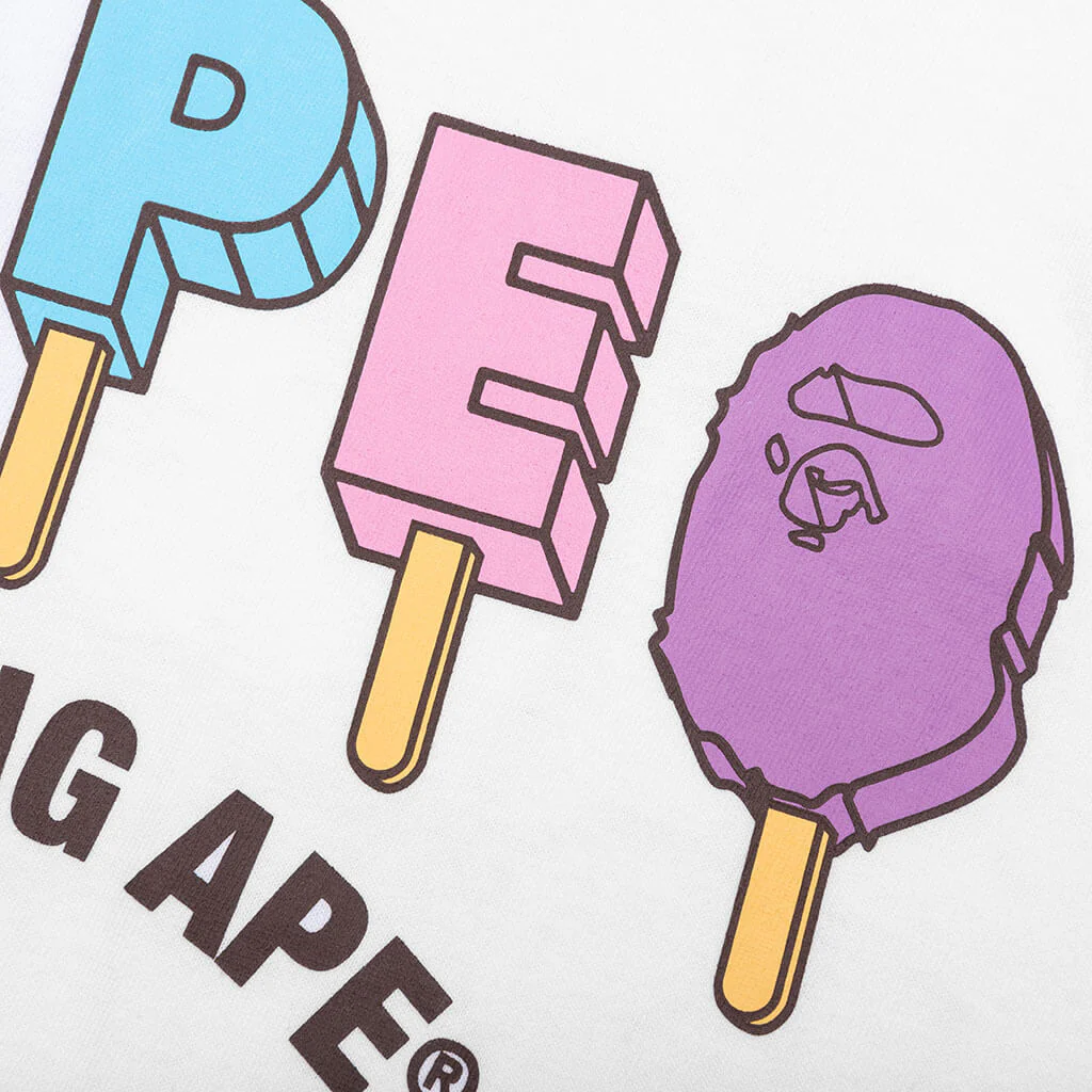 Bape Popsicle Tee - White - Image 3