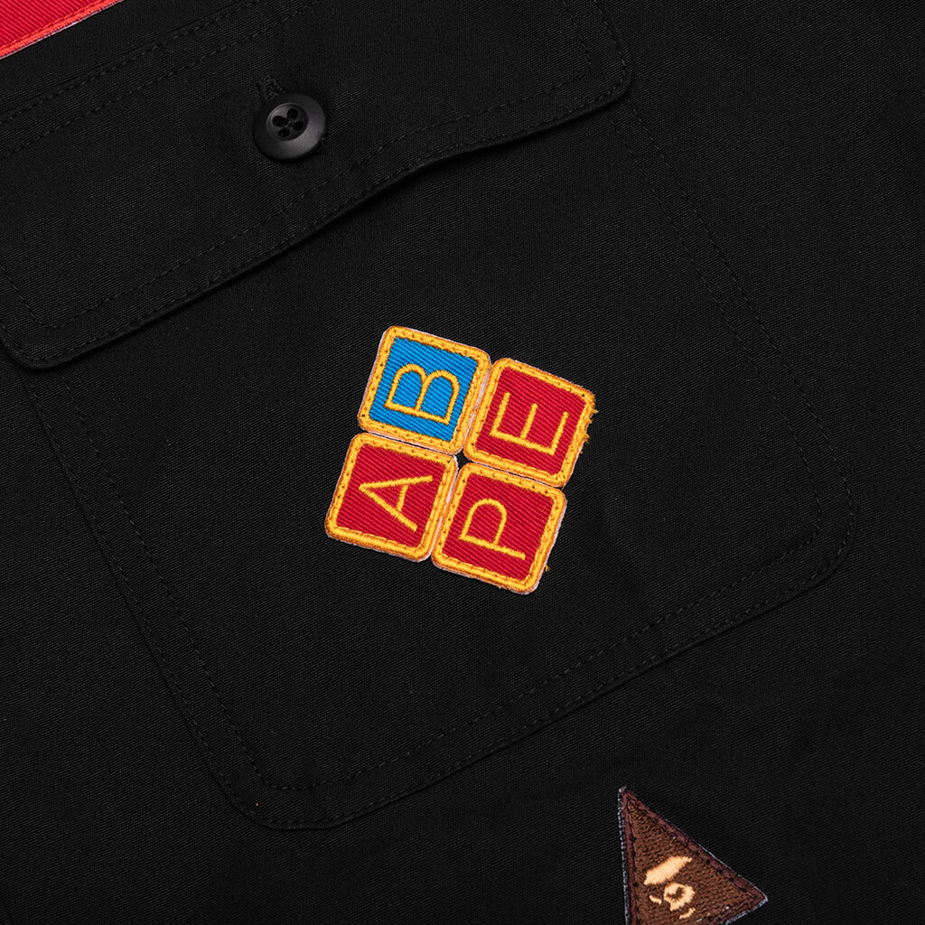 Bape Relaxed Fit Boyscout Shirt - Black - Image 5