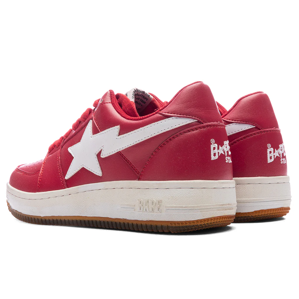 Bape STA 1 Low 'Shark Sole' - Red - Image 3
