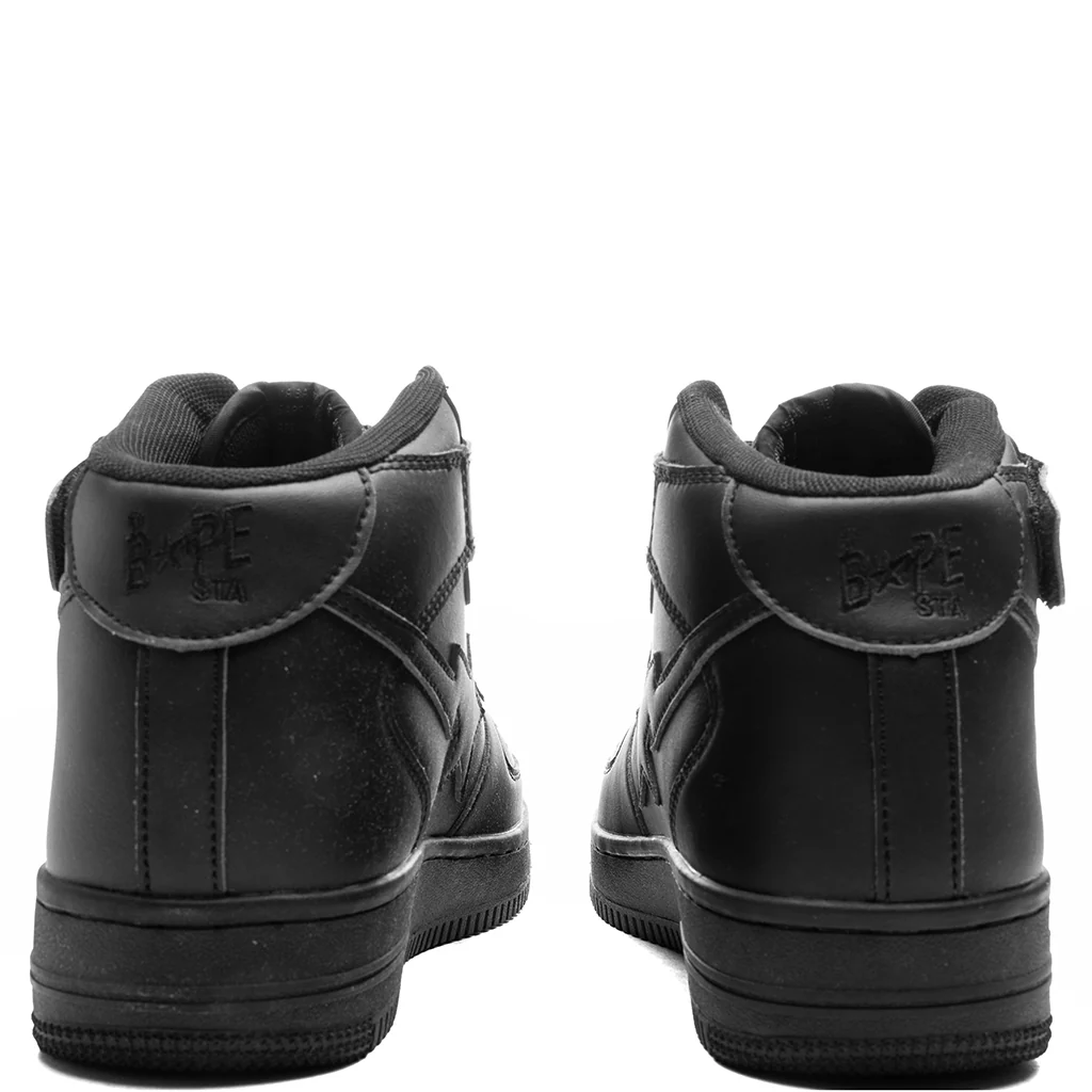 Bape Sta 1 Mid - Black/Black - Image 4