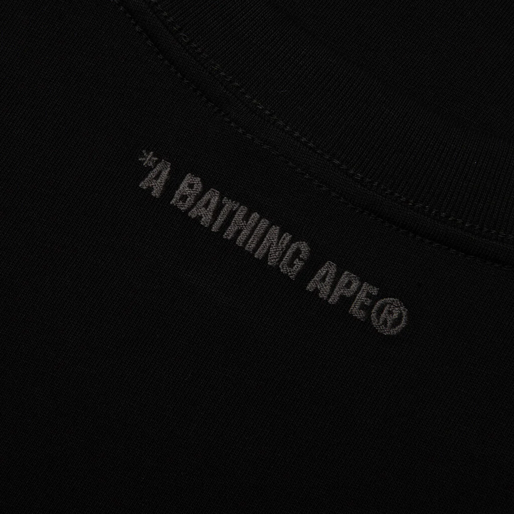 Bathing Ape Logo Relaxed Fit Tee - Black - Image 4